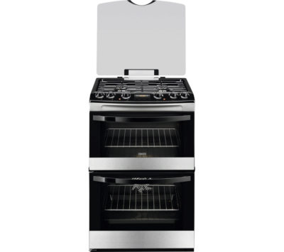 ZANUSSI  ZCK68300X 60 cm Dual Fuel Cooker - Stainless Steel